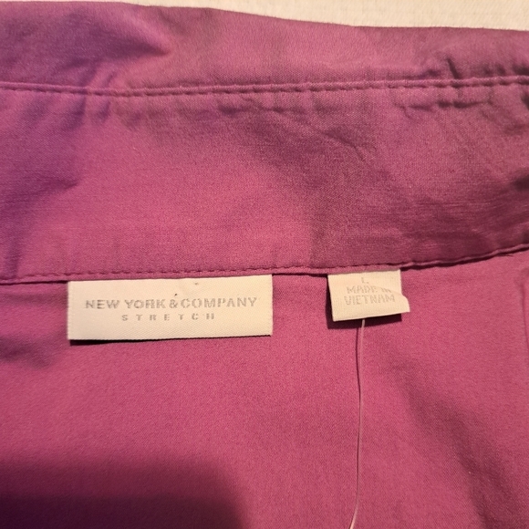 New York & Company women's size Large light purple sleeveless top, New - Picture 5 of 6